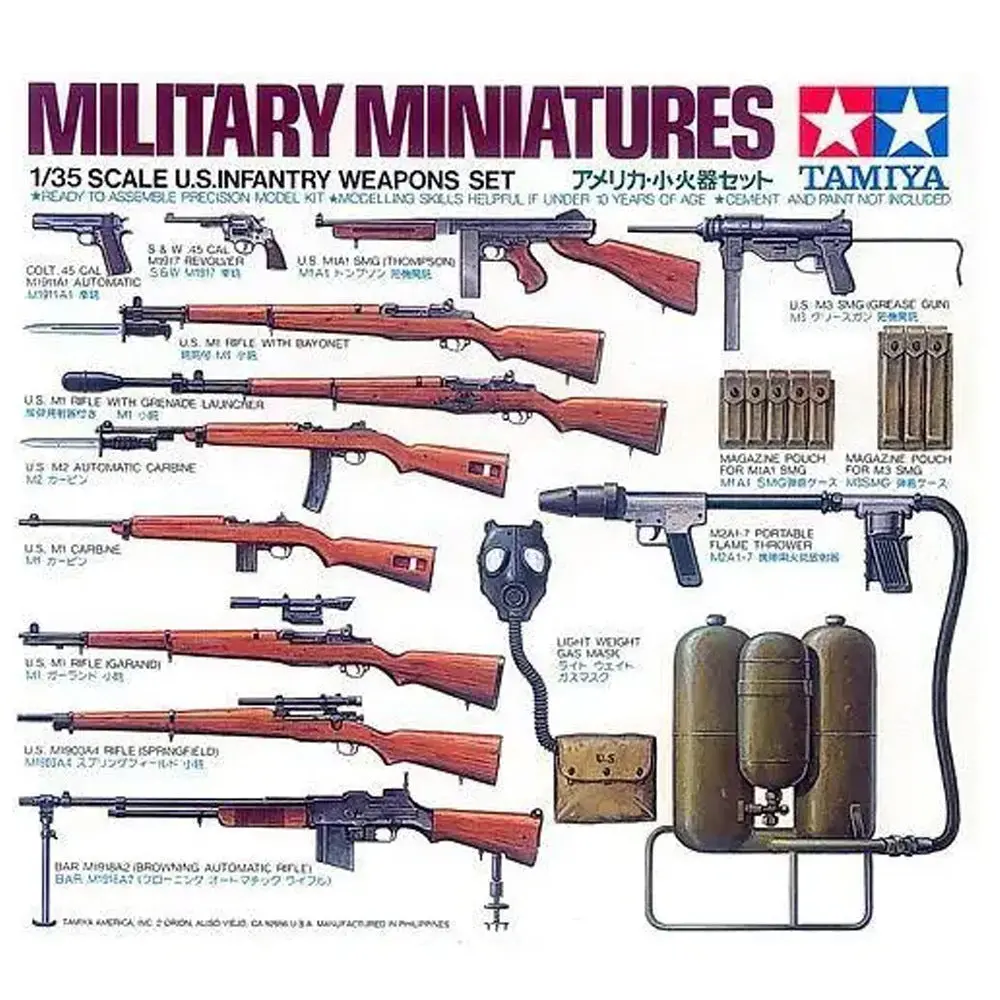 Tamiya 1/35 Us Infantry Weapons Set 1