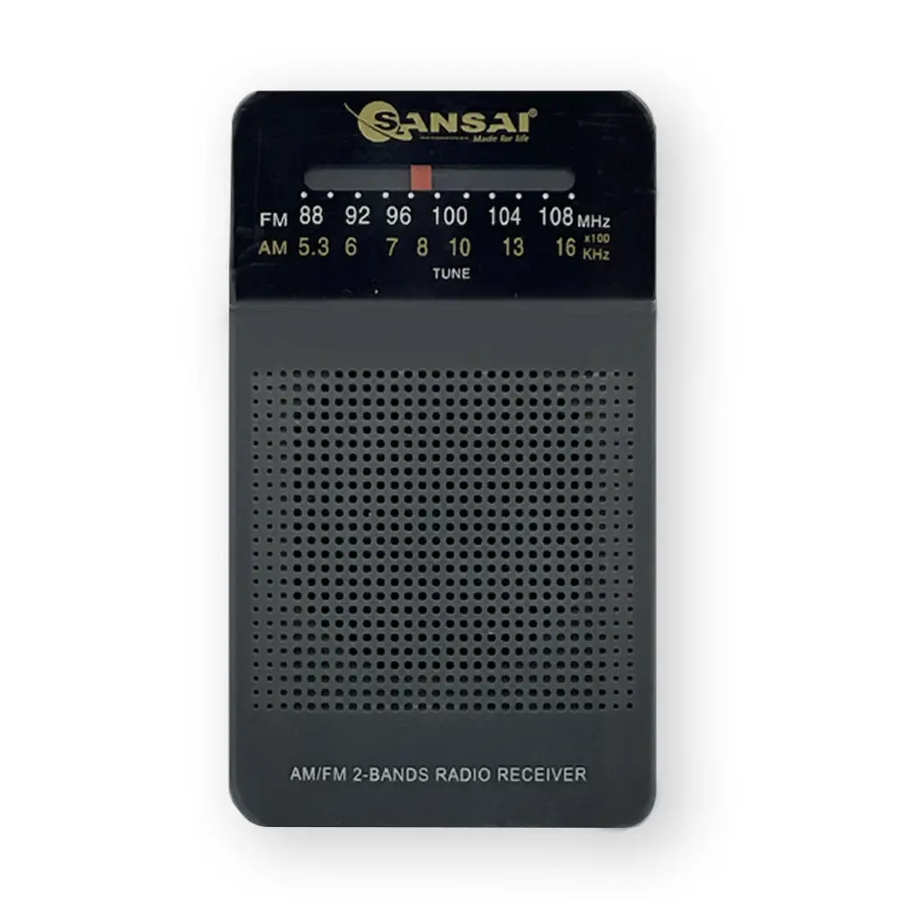 Sansai Am/Fm 2-Band Portable Speaker With Mega Bass (Dark Grey) 1