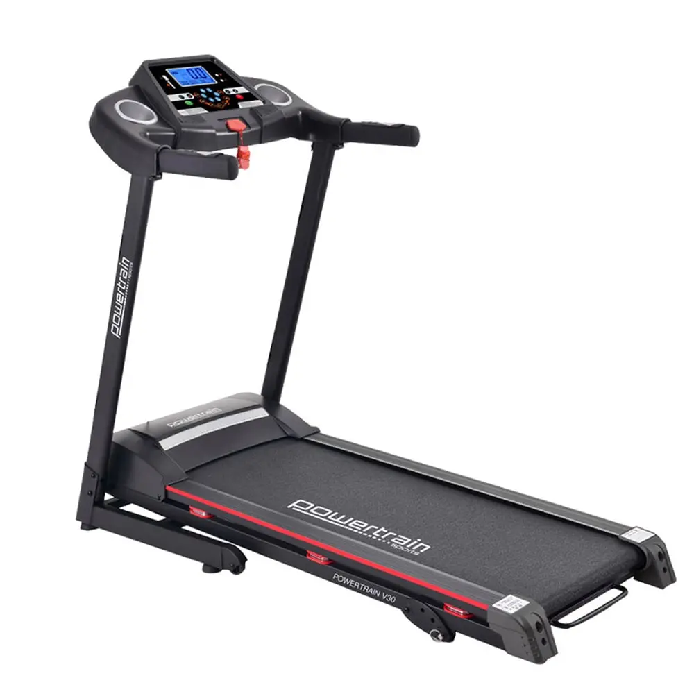 Powertrain V30 Foldable Treadmill 420Mm Running Belt 14.8Kmh Speed 3 Level Incline12 Programs Usb Aux 1