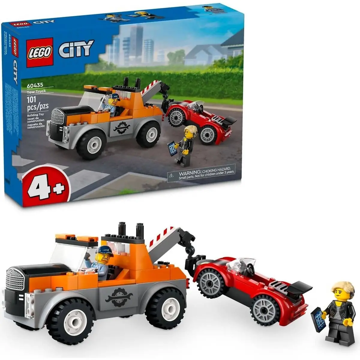 Lego 60435 Tow Truck And Sports Car Repair - City 4+ 1