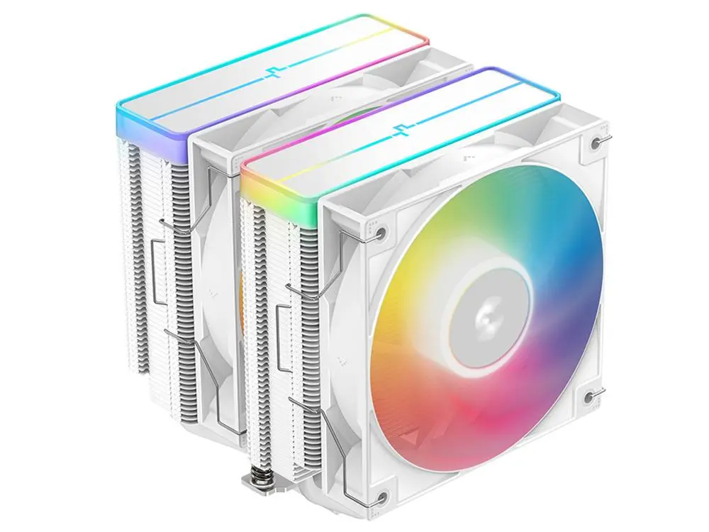 Deepcool Ag620 V2 120Mm With Argb Top Cover Cpu Cooler - White 1