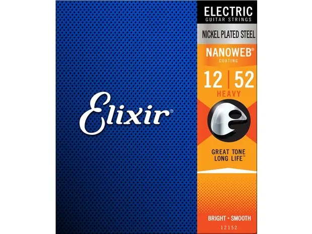 Elixir #12152 Electric Guitar Nanoweb Nickel Plated Steel 12-52 Heavy 2