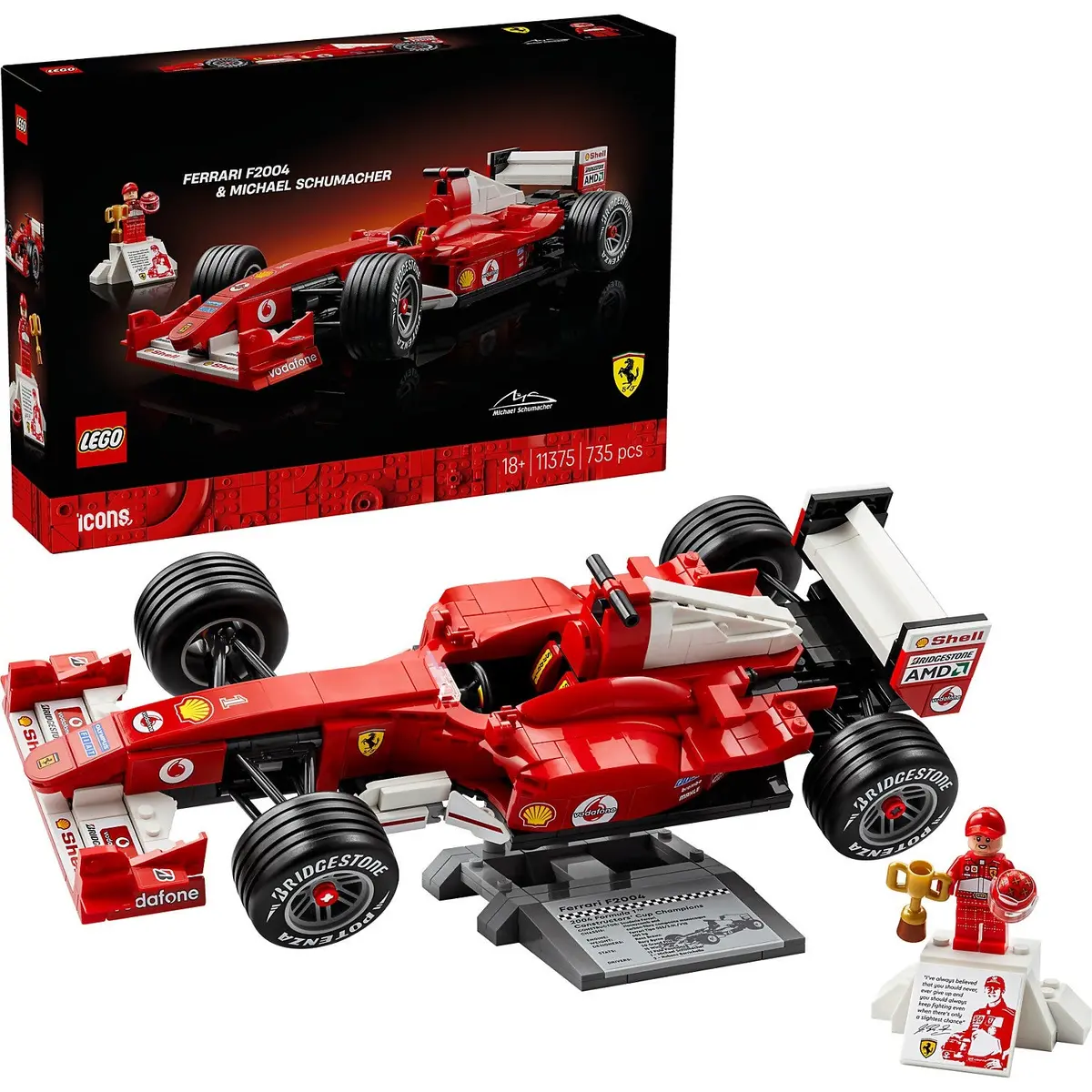 Lego 11375 Ferrari F2004 And Michael Schumacher - Icons 1