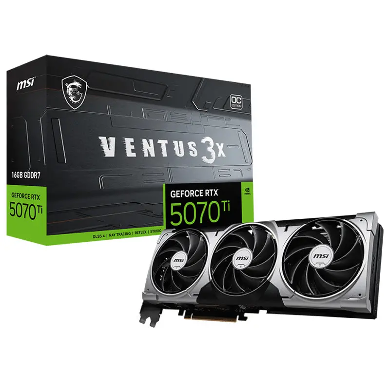 Msi Geforce Rtx 5070 Ti 16G Ventus 3X Oc Graphics Card 1