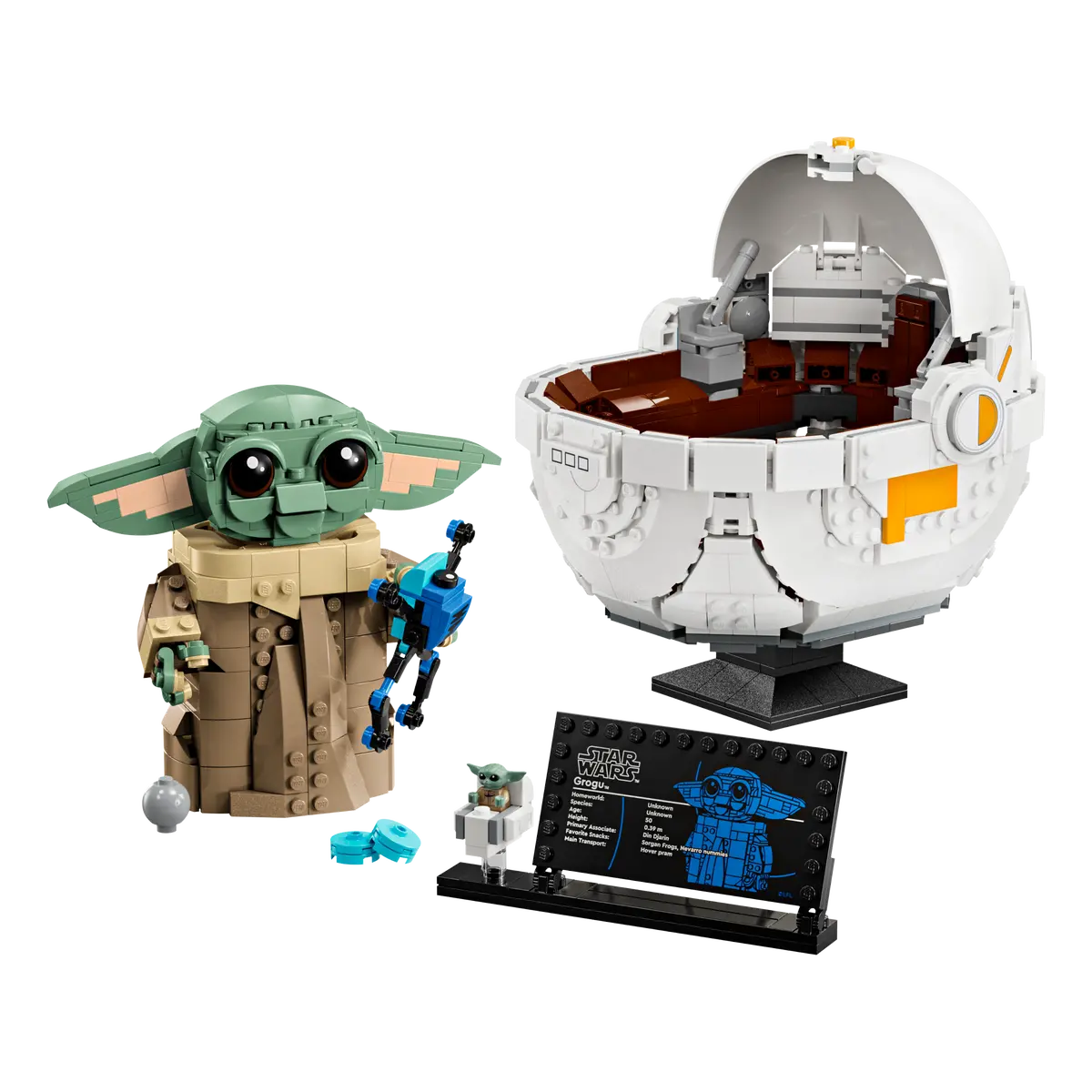 Lego Grogu With Hover Pram 1