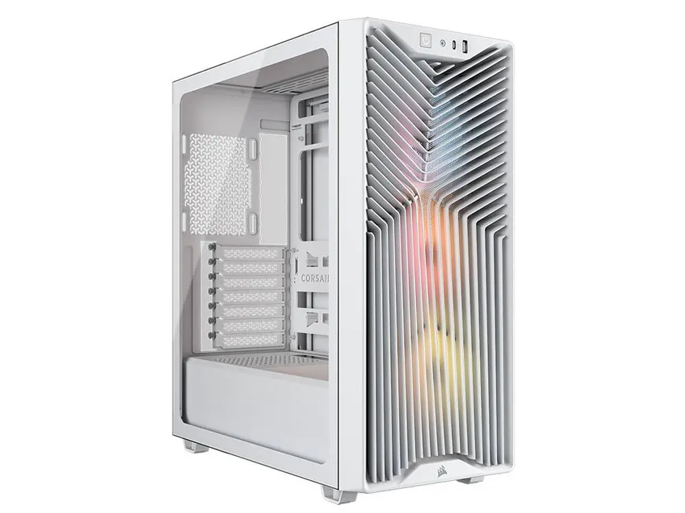 Corsair 3200D Rs Argb Tempered Glass Mid-Tower Case (White) 1