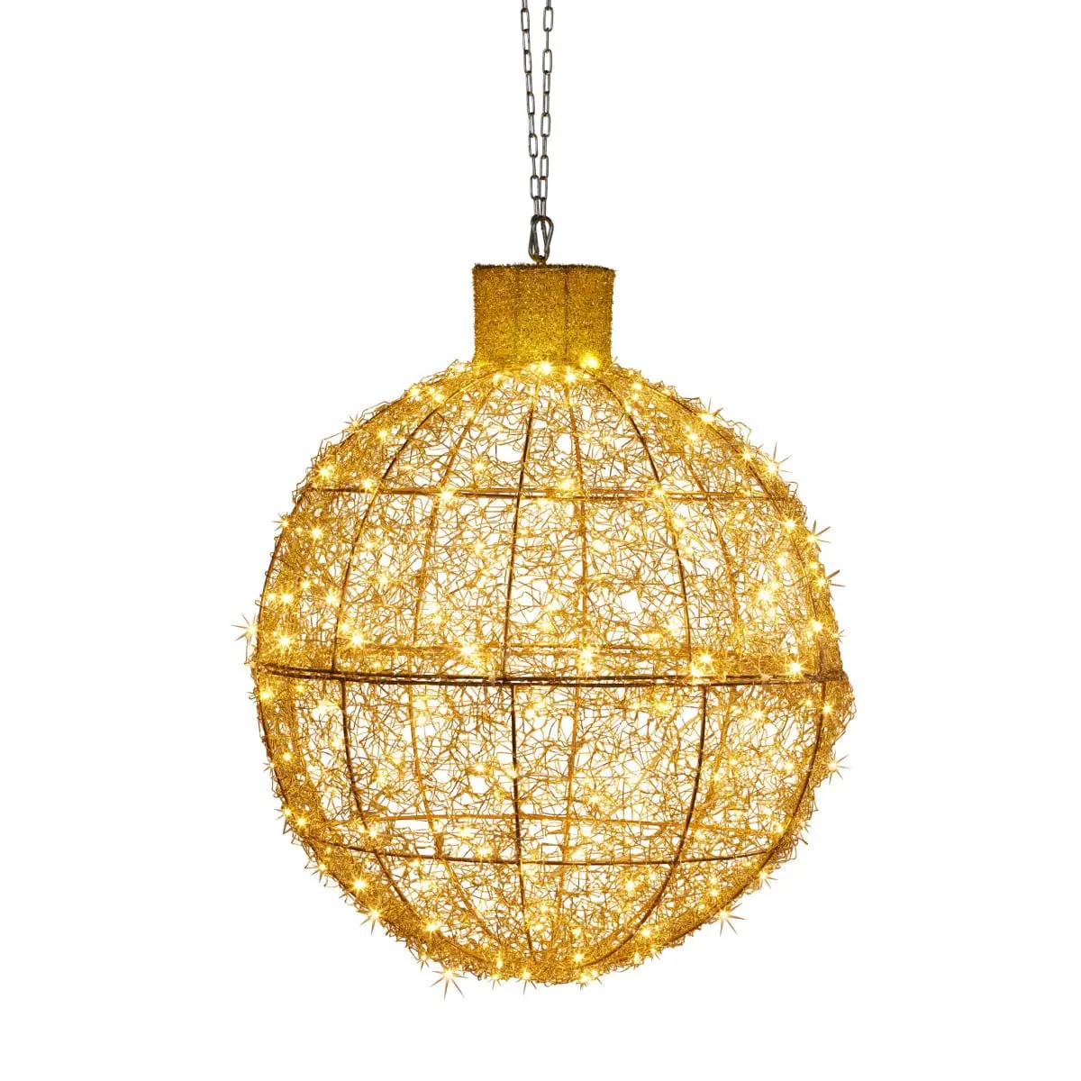 Christabelle 50Cm Illuminated Christmas Bauble (Gold Led) 1