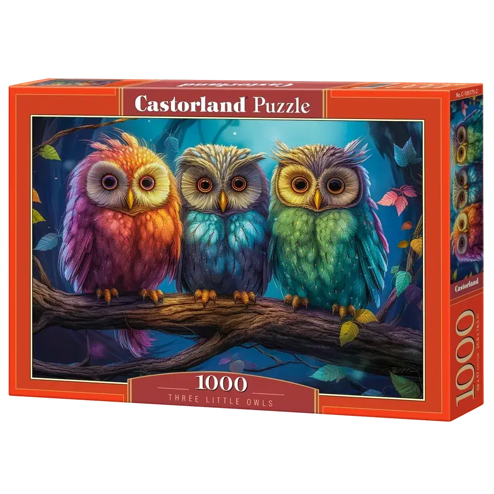 Castorland 1000-Pieces Three Little Owls Puzzle 1