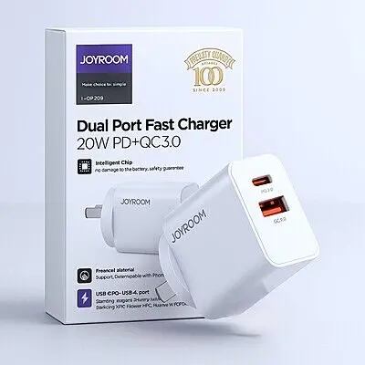Joyroom L-Qp209 Usb-C Pd And Usb-A Wall Charger 2