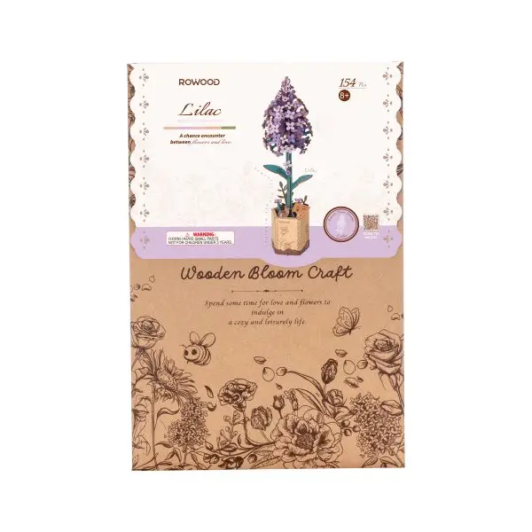 Robotime Wood Bloom Lilac 2
