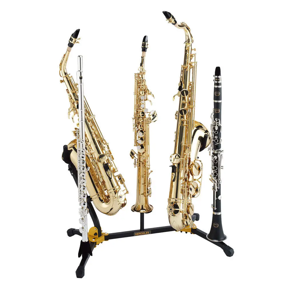 Hercules Alto/Tenor Soprano Saxophone And Flute/Clarinet Stand 2