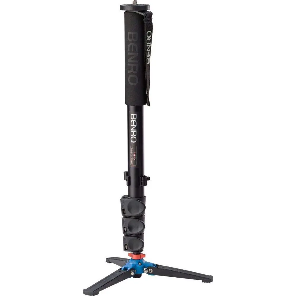 Benro A38fd Aluminum Monopod, Vt2 3-Leg Base With Flip Lock (155Cm) 1