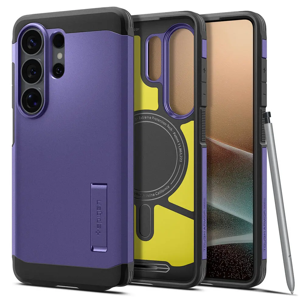 Spigen Galaxy S26 Ultra Tough Armor (Magfit) Case (Ash Violet) 1