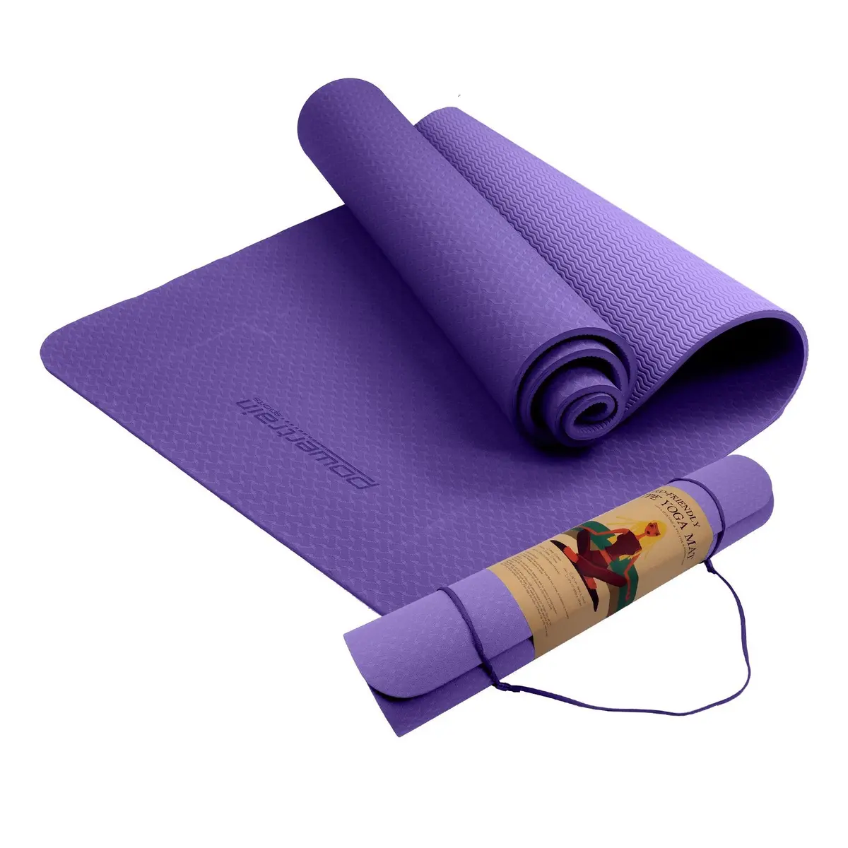 Powertrain Tpe Yoga Pilates Exercise Mat 6Mm - Lilac 1