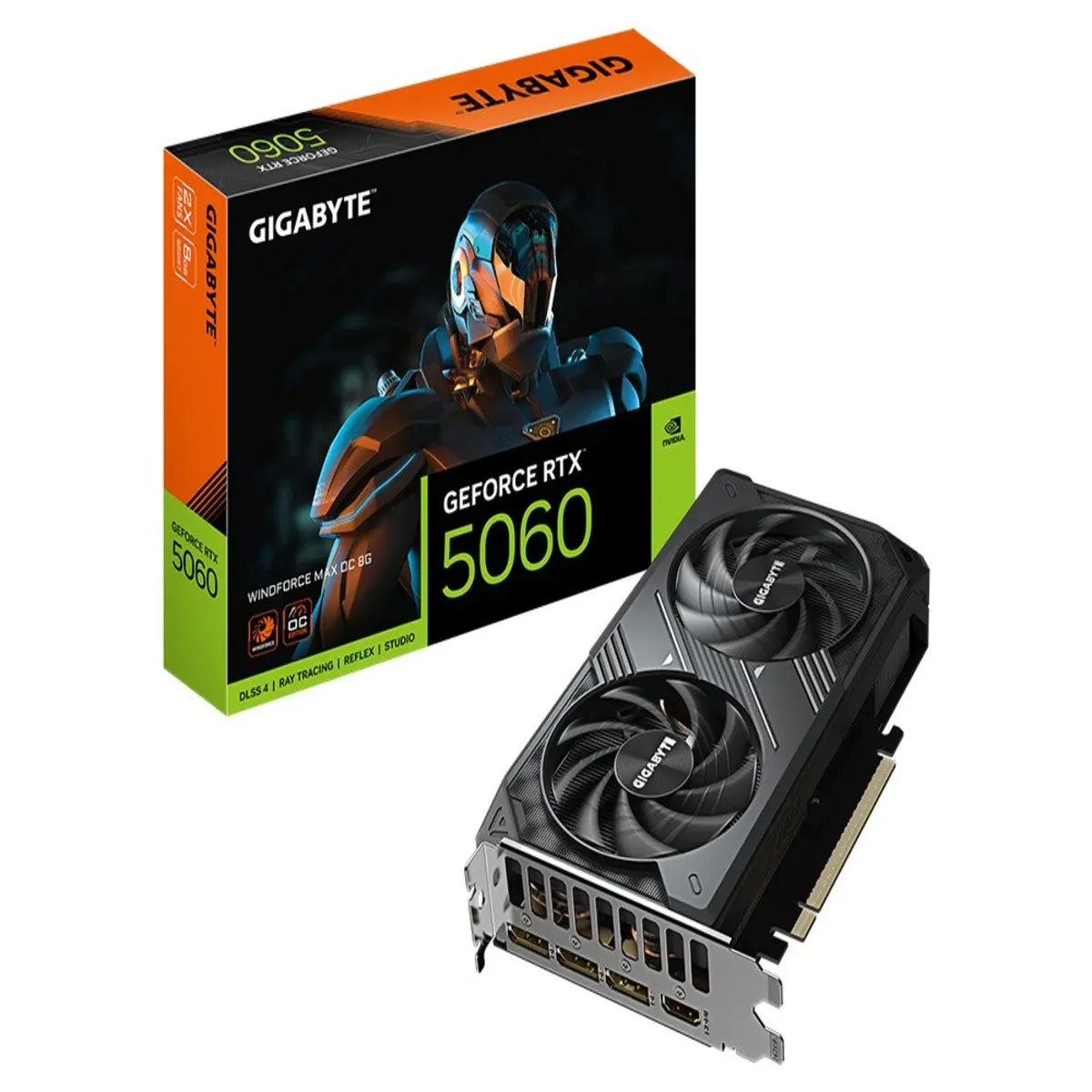 Gigabyte Geforce Rtx 5060 Windforce Max Oc 8Gb Gddr7 Graphics Card 1