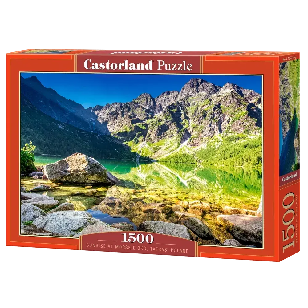 Castorland 1500-Pieces Sunrise At Morskie Oko Tatras Poland Puzzle 1