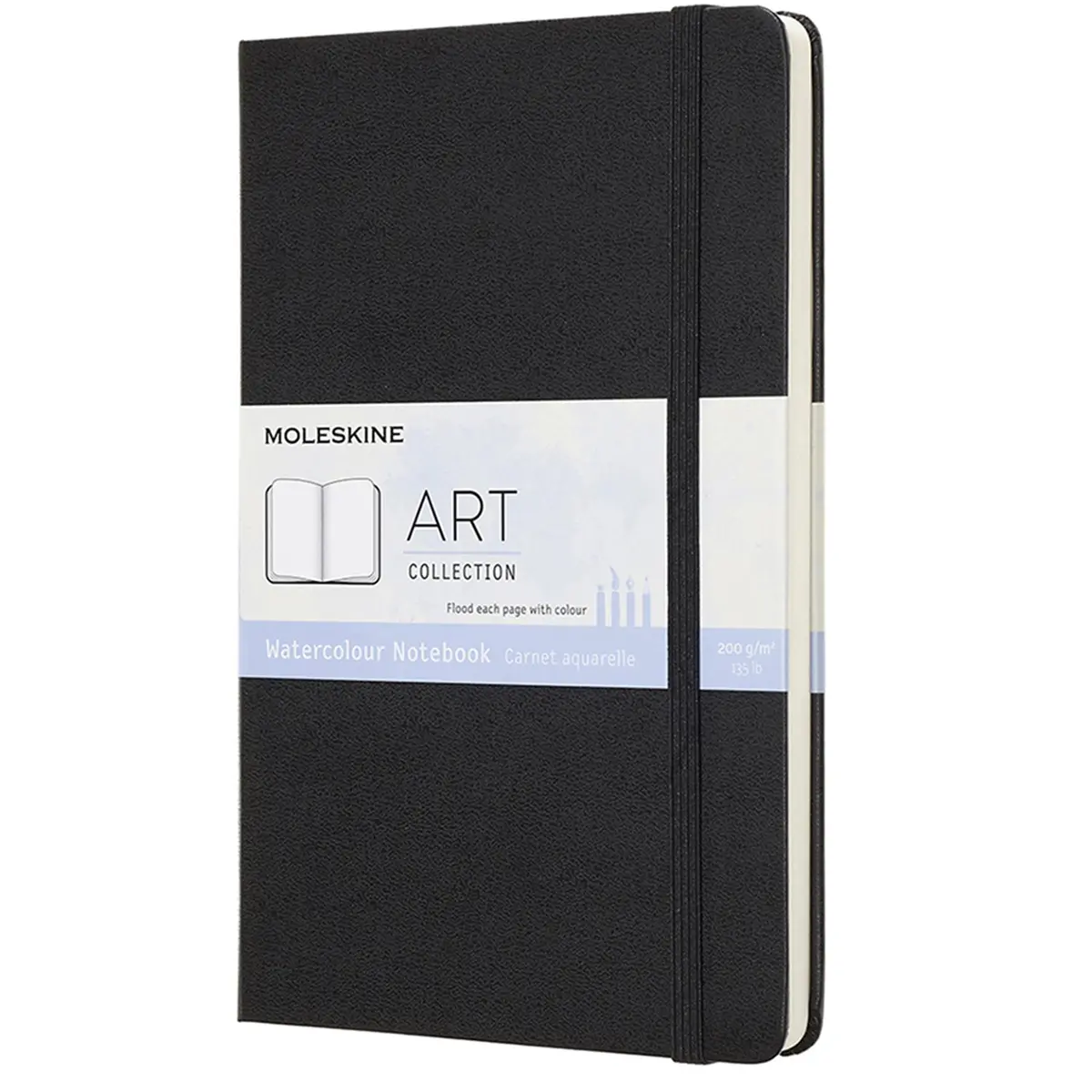 Moleskine Art 200Gsm Watercolour Notebook Large (Black) 1