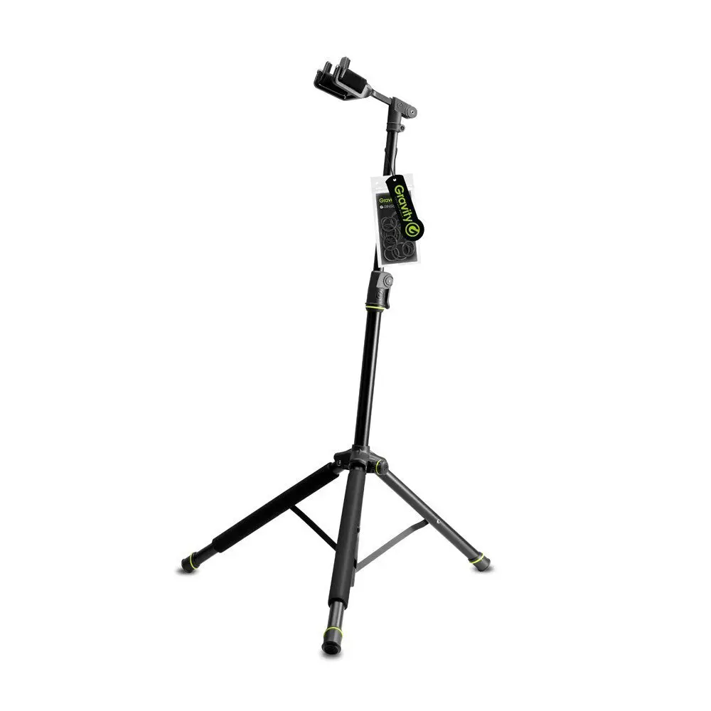 Gravity Gs01nhb Foldable 108Cm Stand Rack With Neck Hug For Acoustic/Bass Guitar 1