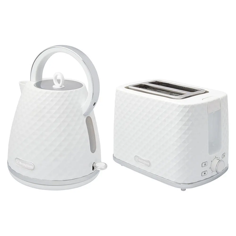 Westinghouse 1.7L Kettle & Toaster Pack (White) 1