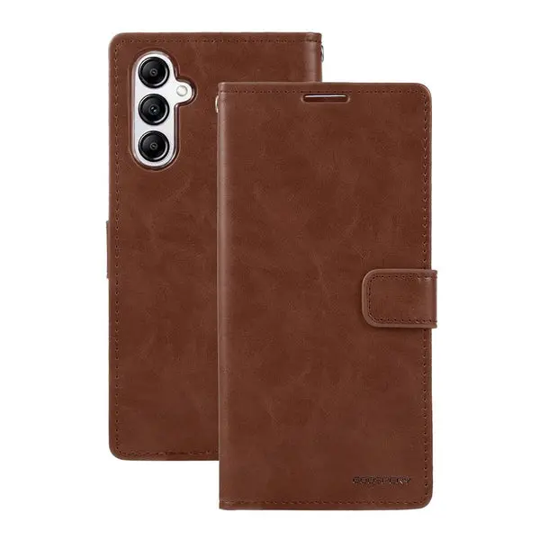 Goospery Bluemoon Diary For Galaxy A56 - Brown 1