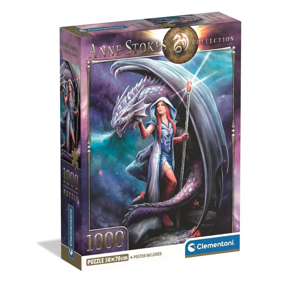 Clementoni Puzzle Anne Stokes Dragon Mage 1,000 Pieces 1
