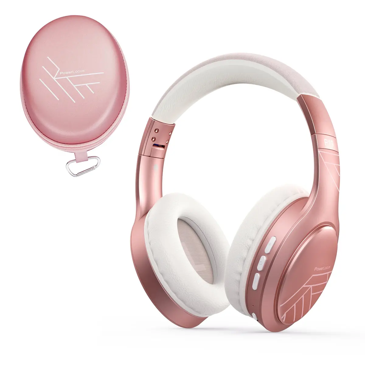 Powerlocus P19 Comfort Bluetooth Headphone (Rose Gold) 1