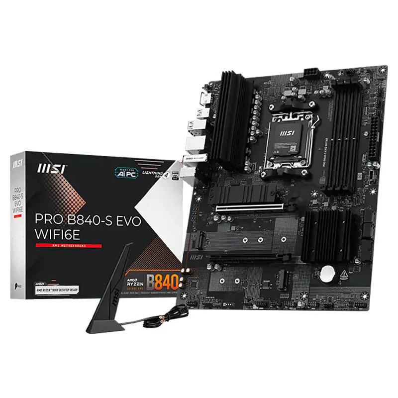 Msi Pro B840-S Evo Wifi6e Am5 Atx Motherboard 1