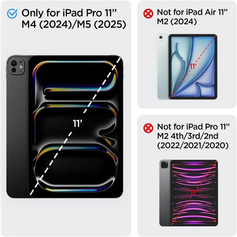 Spigen Apple Ipad Pro 11 2024 Ez Fit Glas.Tr Slim 1Pc Glass Screen Protector - Clear 2