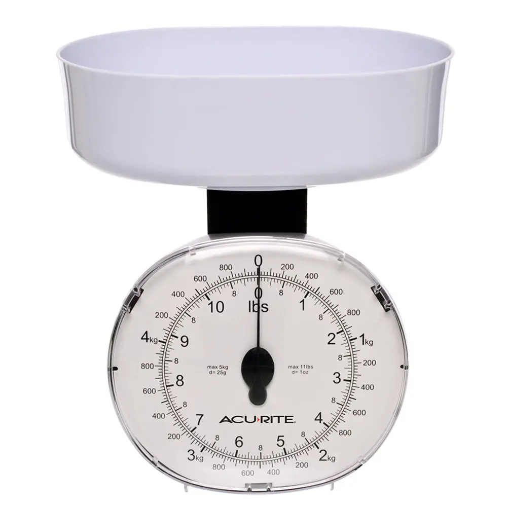 Acurite Kitchen Analogue Scale 25G/5Kg White Home Kitchen Cooking Instrument 1
