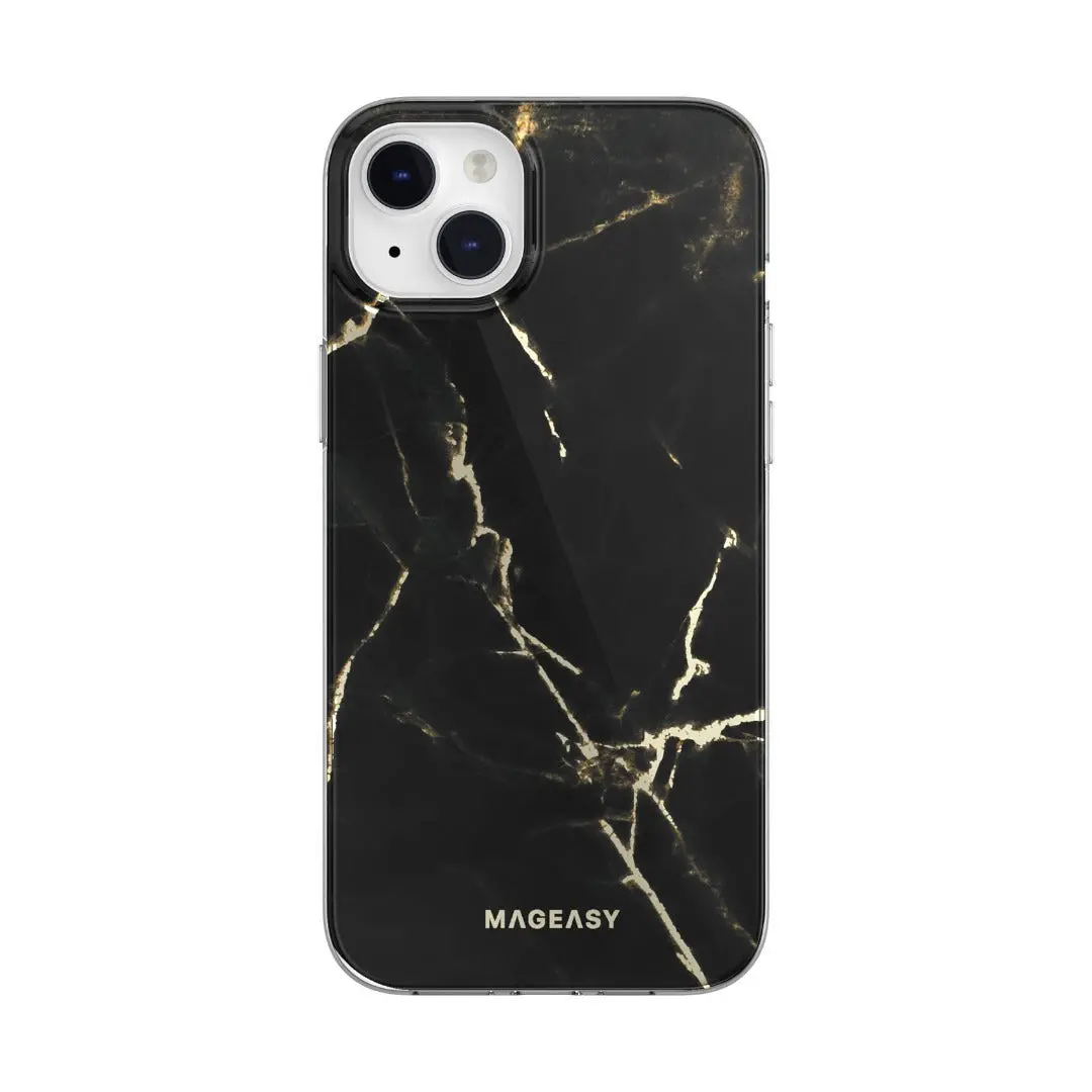 Mageasy Marble Case Iphone 14 Plus - Pearl Black 1