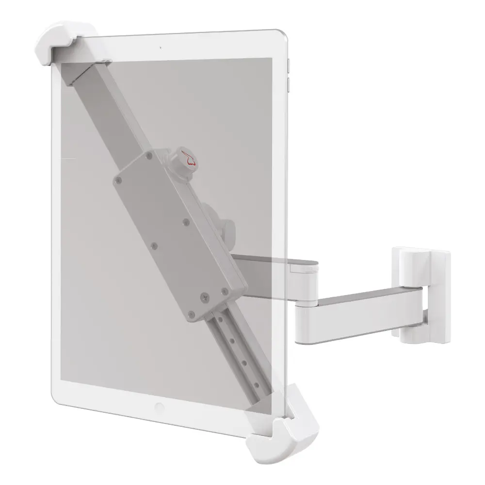 Barkan Full Motion Tablet Wall And Cabinet Mount 7–14" (White) 1