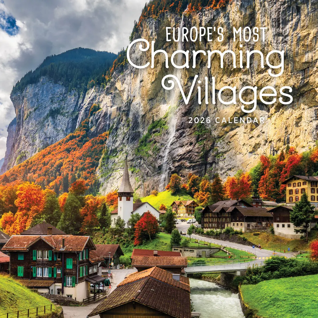 Paper Pocket Europe's Most Charming Villages 2026 Calendar 1
