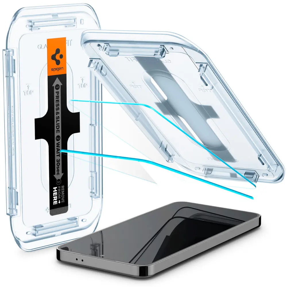 Spigen Samsung Galaxy S24 Ez Fit Glas.Tr Slim Hd 2Pcs Glass Screen Protector - Clear 1