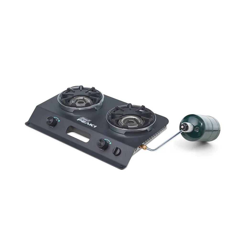Coleman Peak1 2-Burner Compact Camping Stove (Black) 1