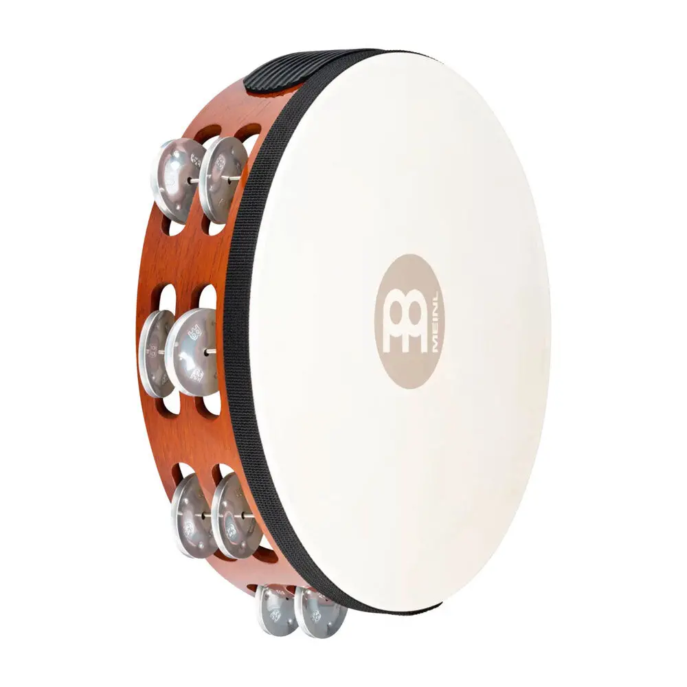 Meinl Percussion Aluminium Jingle African Brown Tambourine Musical Instrument 1
