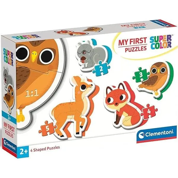 Clementoni My First Puzzles Forest Animals 4 Shaped Puzzles 1