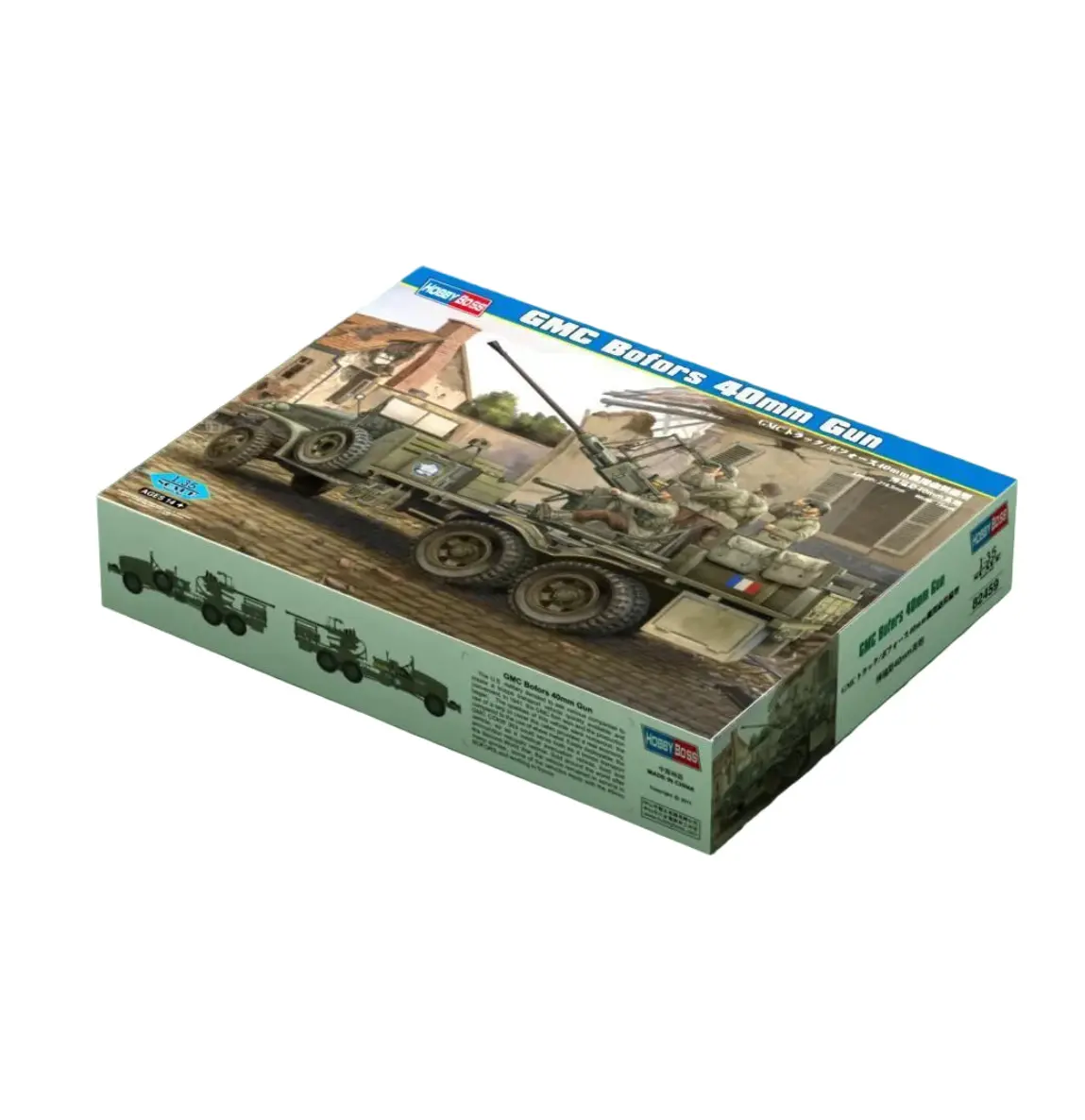 Hobby Boss 1/35 Gmc Bofors Gun Plastic Model Kit 40Mm 1