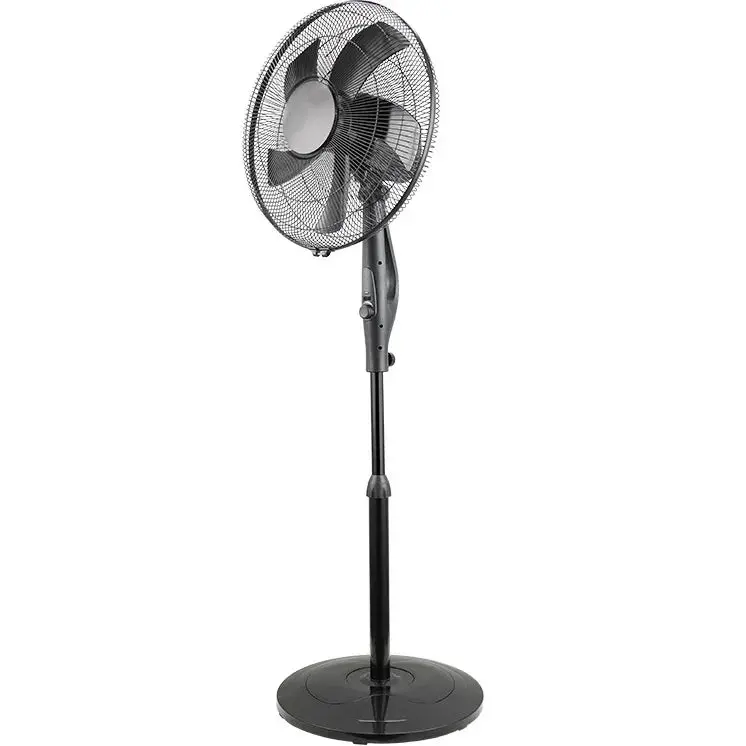 Nero Quiet Pedestal Fan 40Cm Oscillating Rotating 6 Speeds Black Adjustable 1