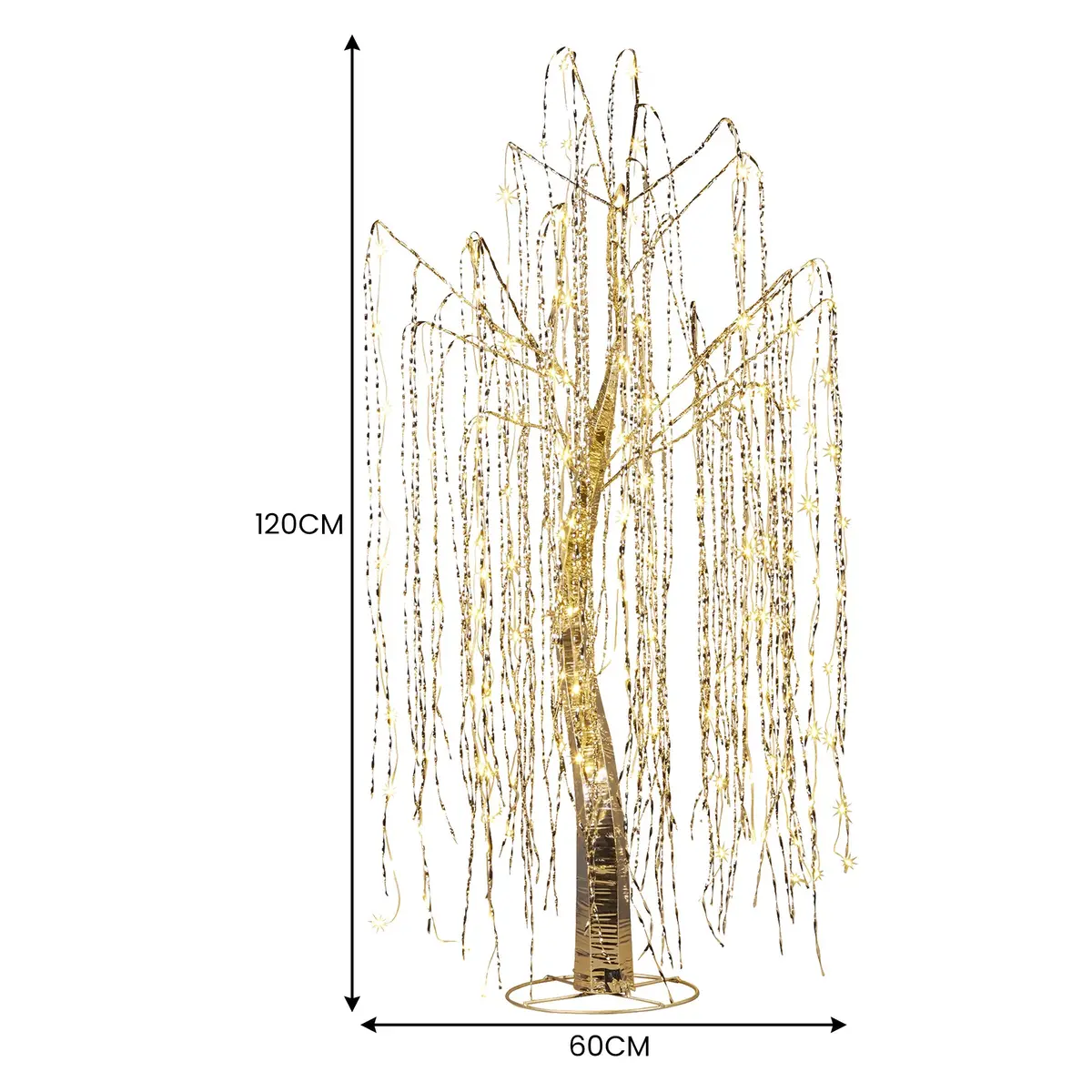 Christabelle Silver Willow Tree 120Cm Christmas Display 2