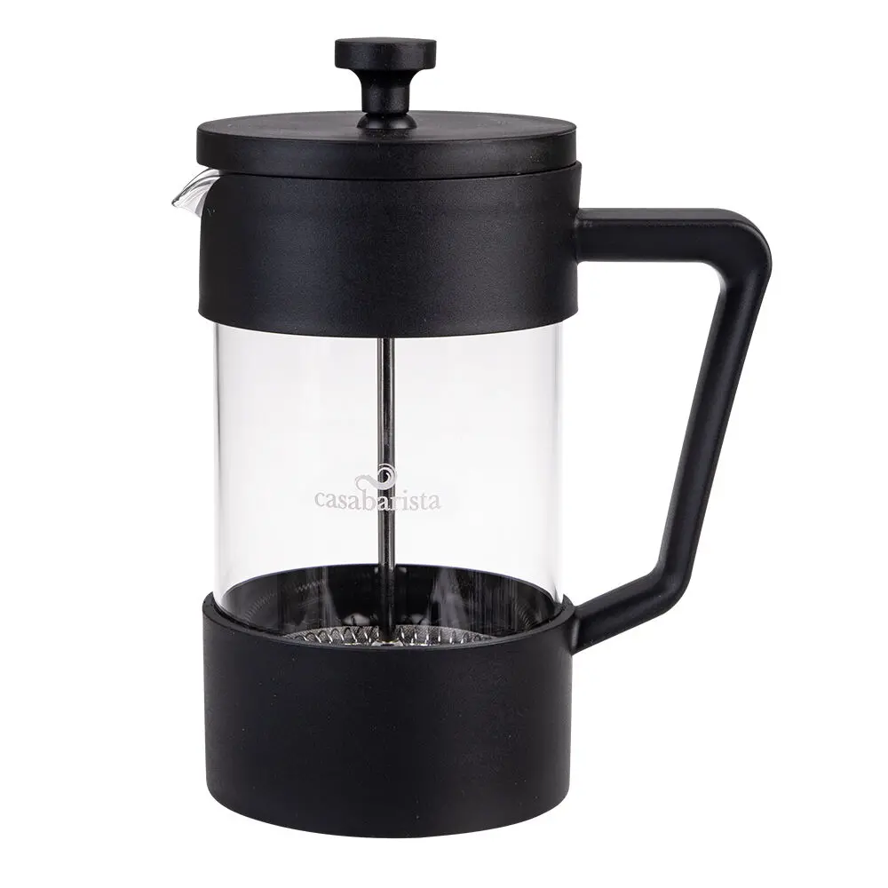 Casabarista Oslo Accent Stainless Steel Coffee Plunger 5 Cup 600Ml Black 1