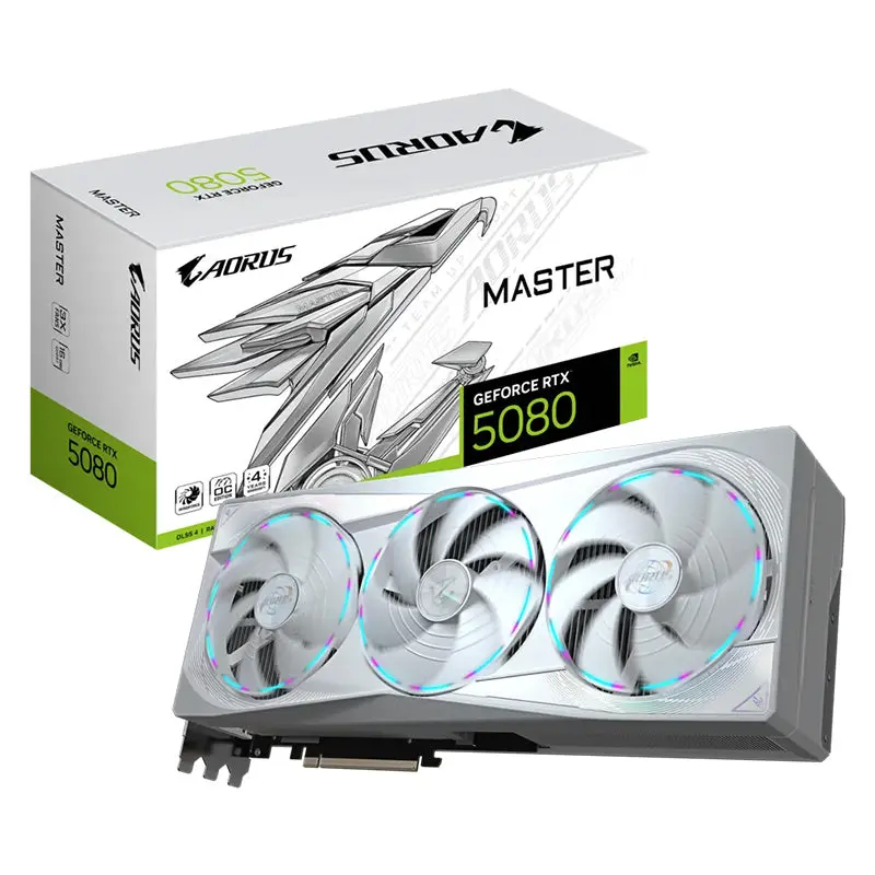 Gigabyte Aorus Geforce Rtx 5080 Master Ice 16G Graphics Card (Gv-N5080aorusm Ice-16Gd) 1