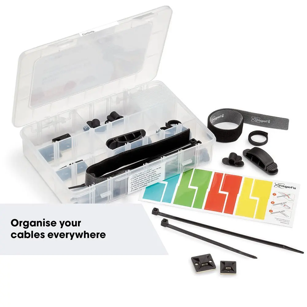 Vogel 40-Piece Tva 6203 Cable Management Kit Wire Organiser 2