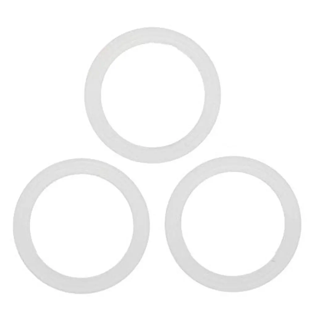 Coffee Culture 9-Cup Silicone Gasket For Stovetop Espresso Cup 3Pc (White) 1