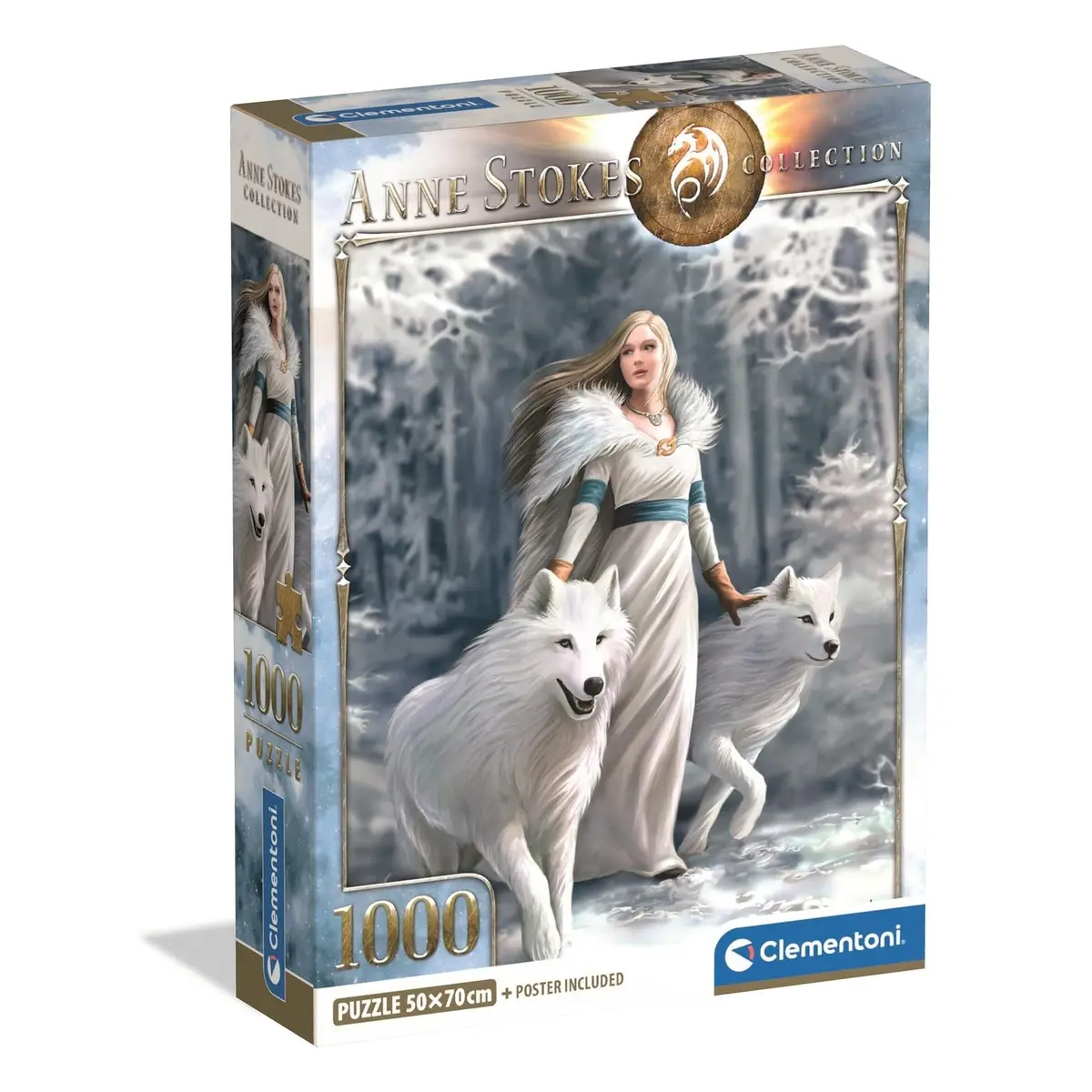 Clementoni Puzzle Anne Stokes Winter Guardians 1,000 Pieces 1