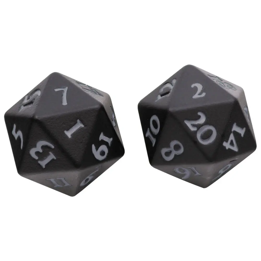 Ultra Pro: Up15943 Vivid Heavy Metal Dice (Black) 1