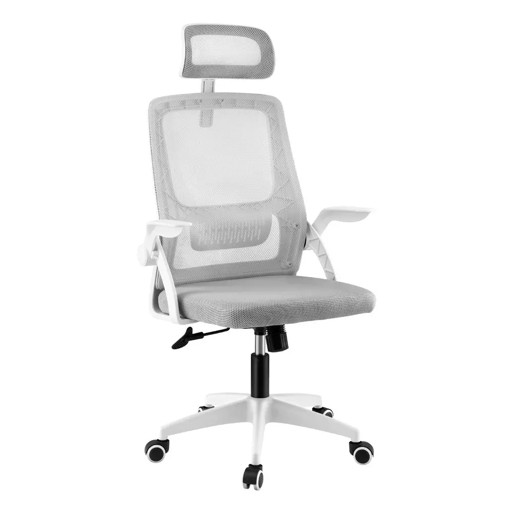 Artiss Ergonomic Office Chair Computer Desk Chairs Headrest Adjustable (Grey) 1