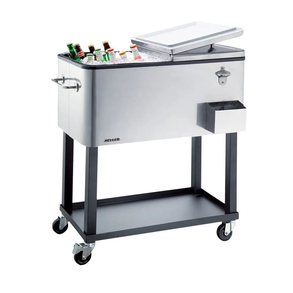 Heller Alfresco 80L Ice Drink Cooler Cart Trolley 1