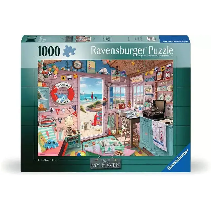 Ravensburger 1000Pc My Haven No.7 The Beach Hut Puzzle 1