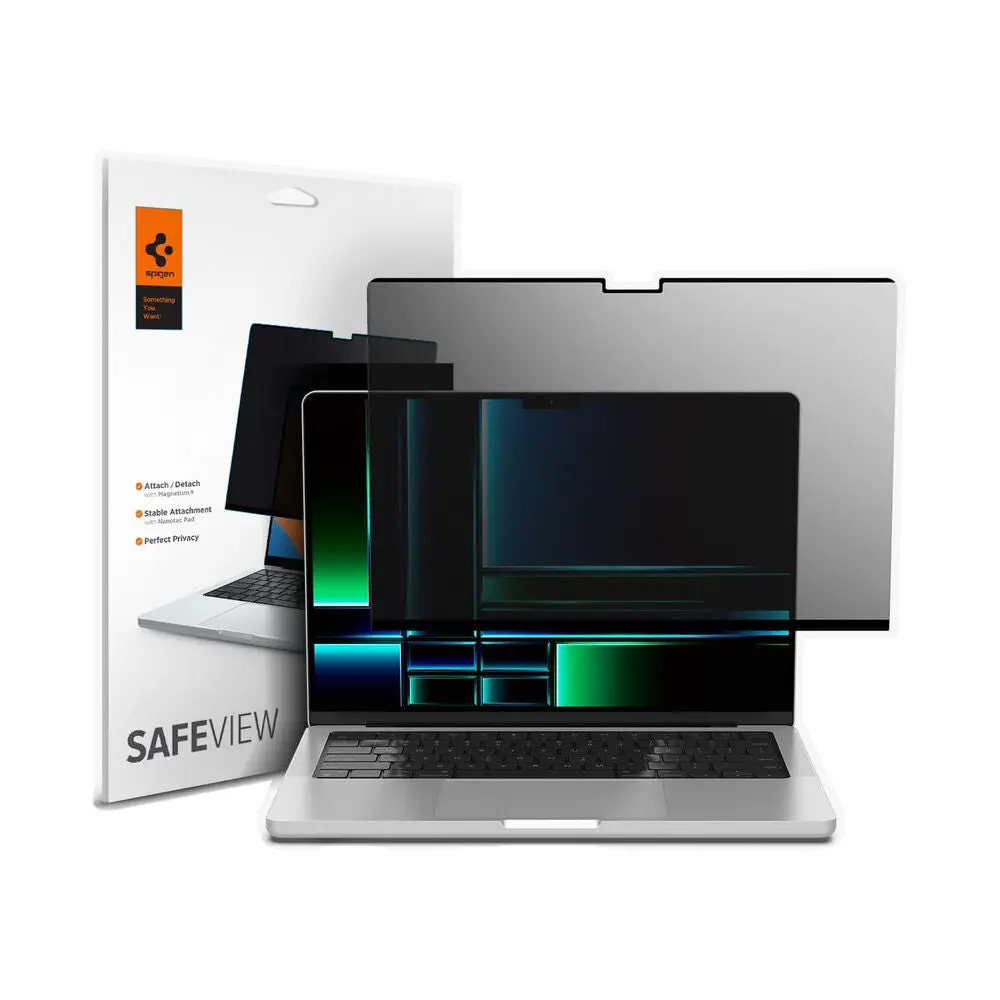 Spigen Macbook Pro 14" Safe View Case 1Pc (Black) 1