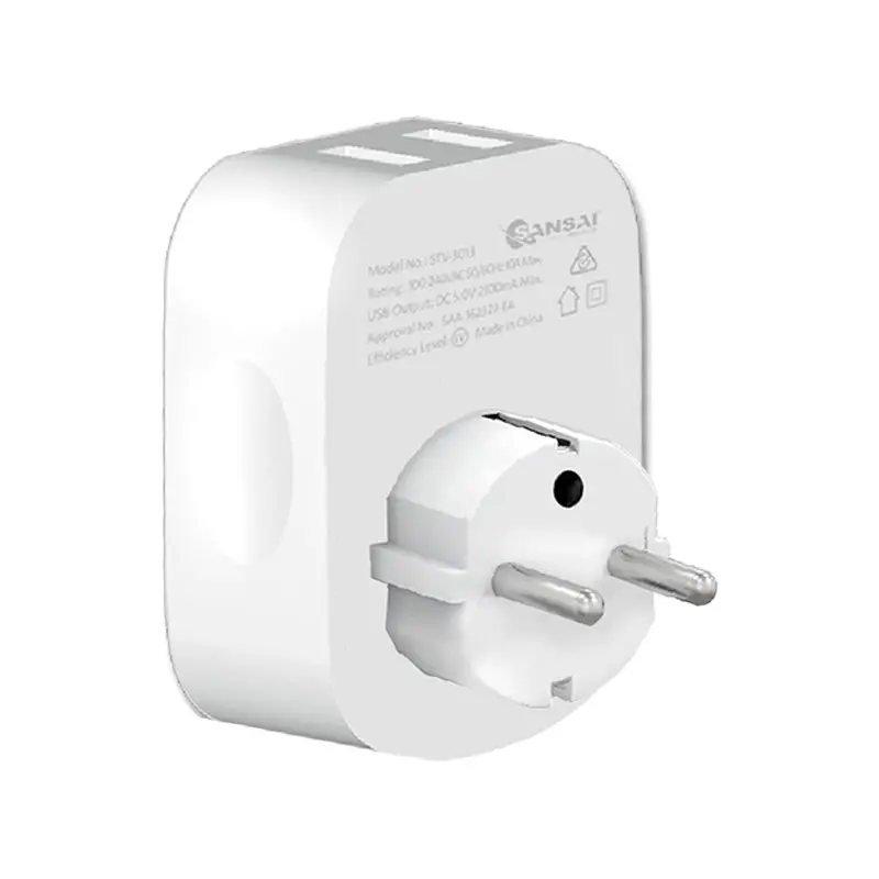 Sansai Travel Adaptor With Usb-C And Usb-A Port - Au/Europe Region 1
